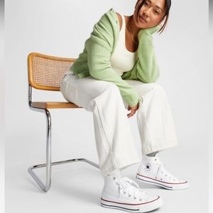 White converse high tops